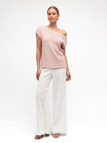 The Sienna Knit Top - Blush