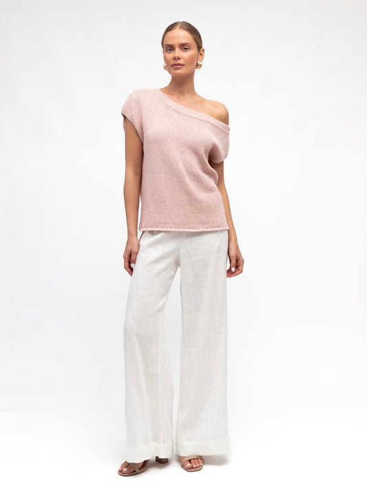 The Sienna Knit Top - Blush