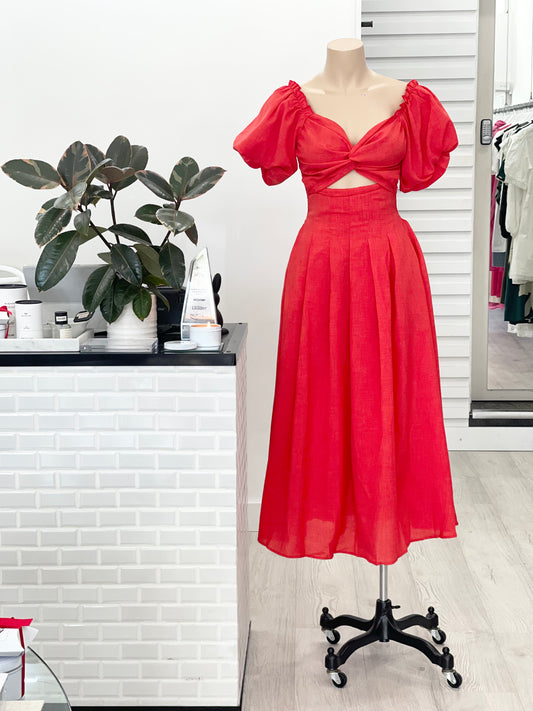 The Annabel Maxi Dress - Coral