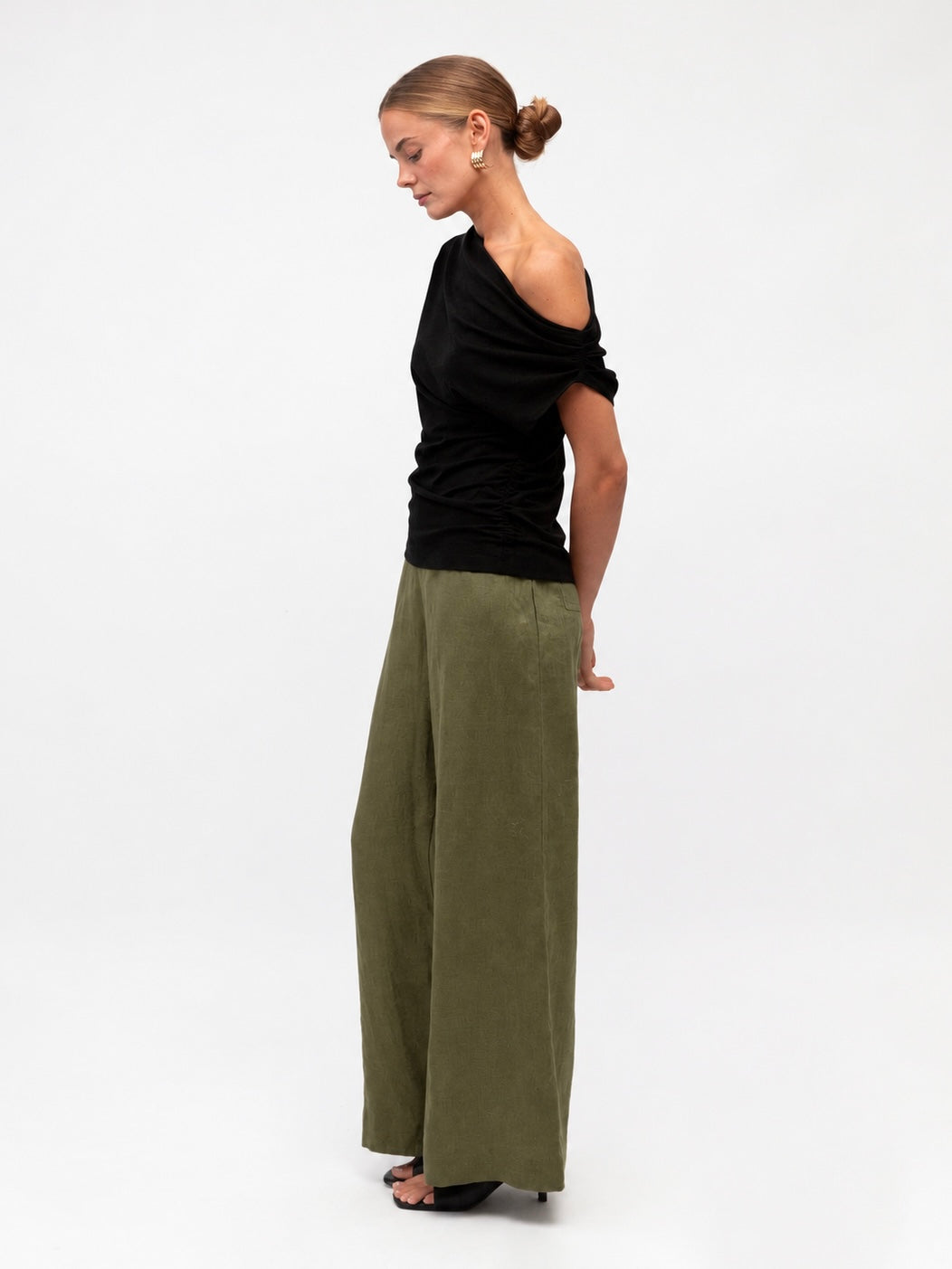Luxe Linen Pants - Khaki