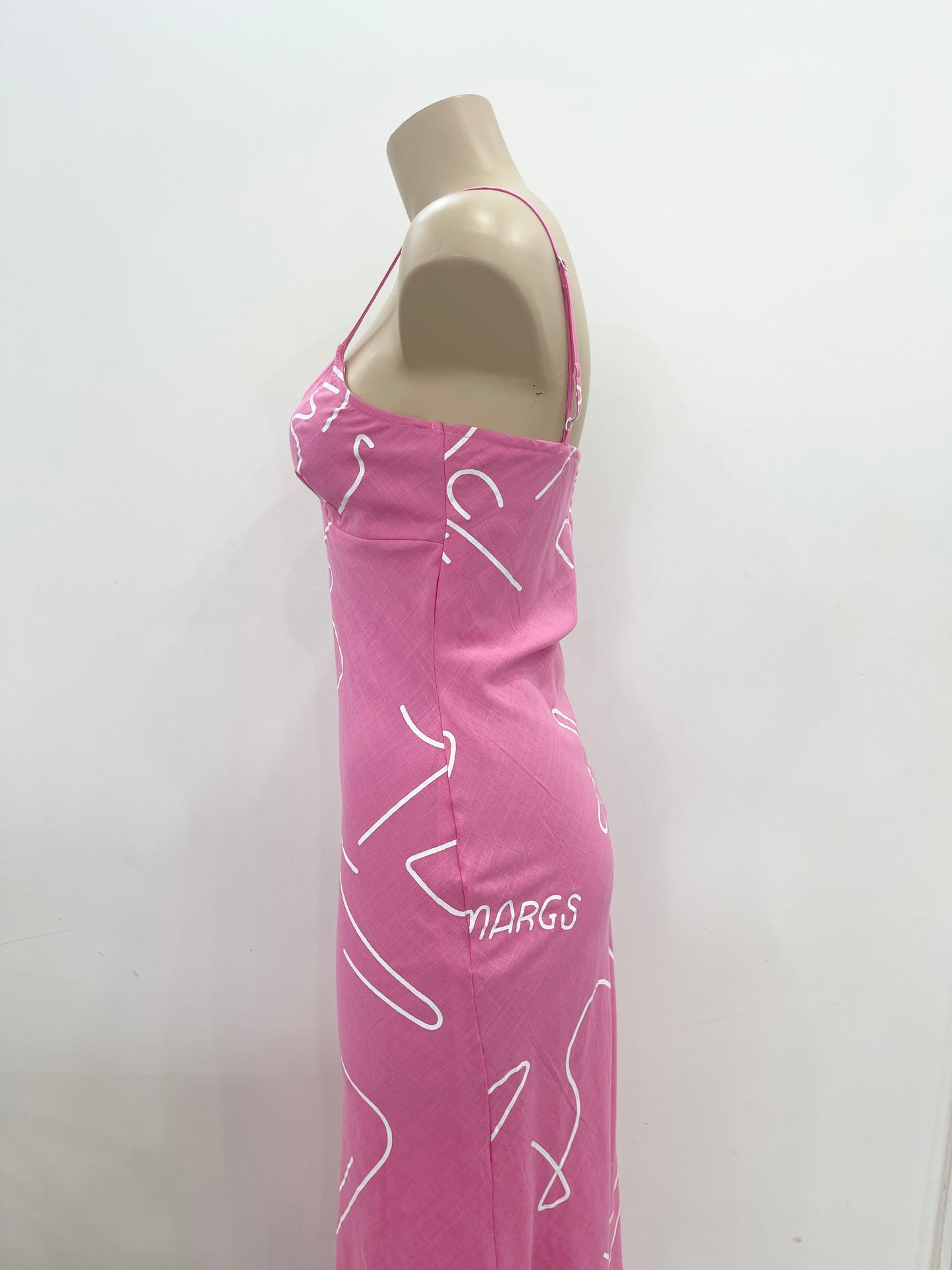 Margs Slip Dress - Hot Pink