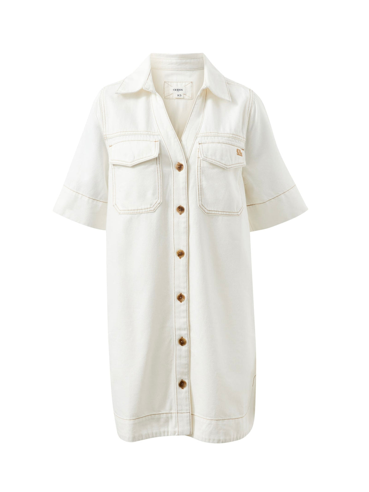 Bonnie Relaxed Shirt Dress - Exru Denim