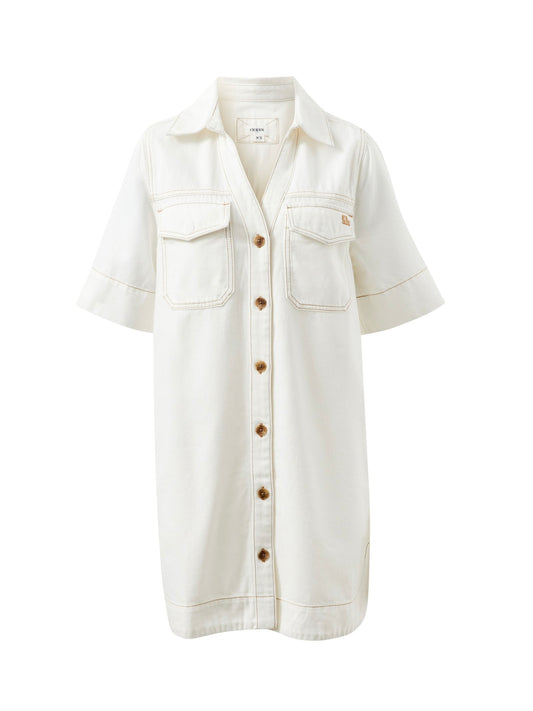 Bonnie Relaxed Shirt Dress - Exru Denim