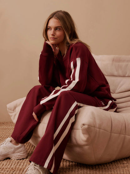 Ceres logo Track Pants - Burgundy
