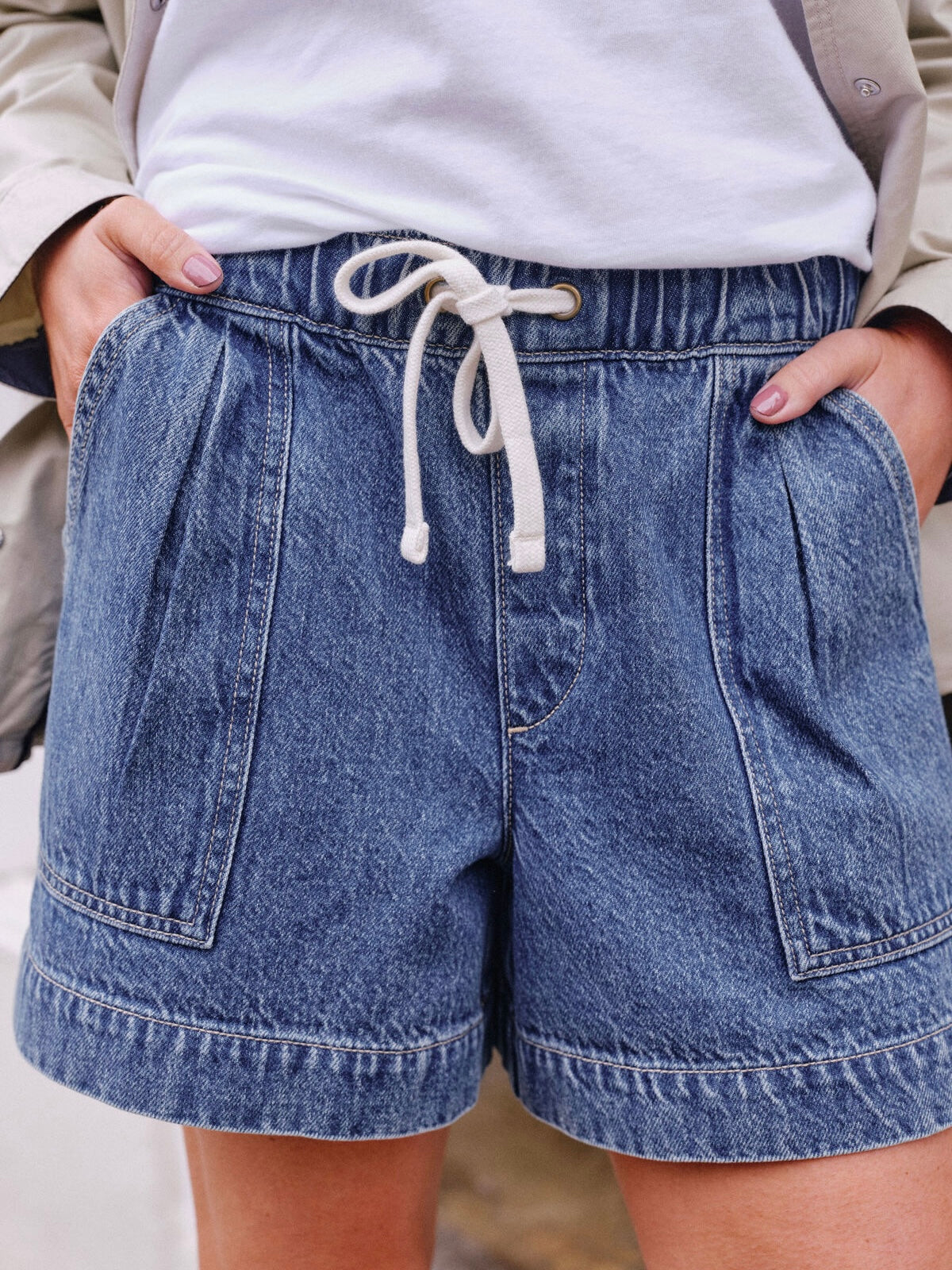 Darcy Relaxed Everyday Shorts - Fresh Indigo
