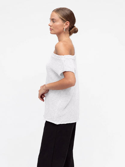 The Sienna Knit Top | White