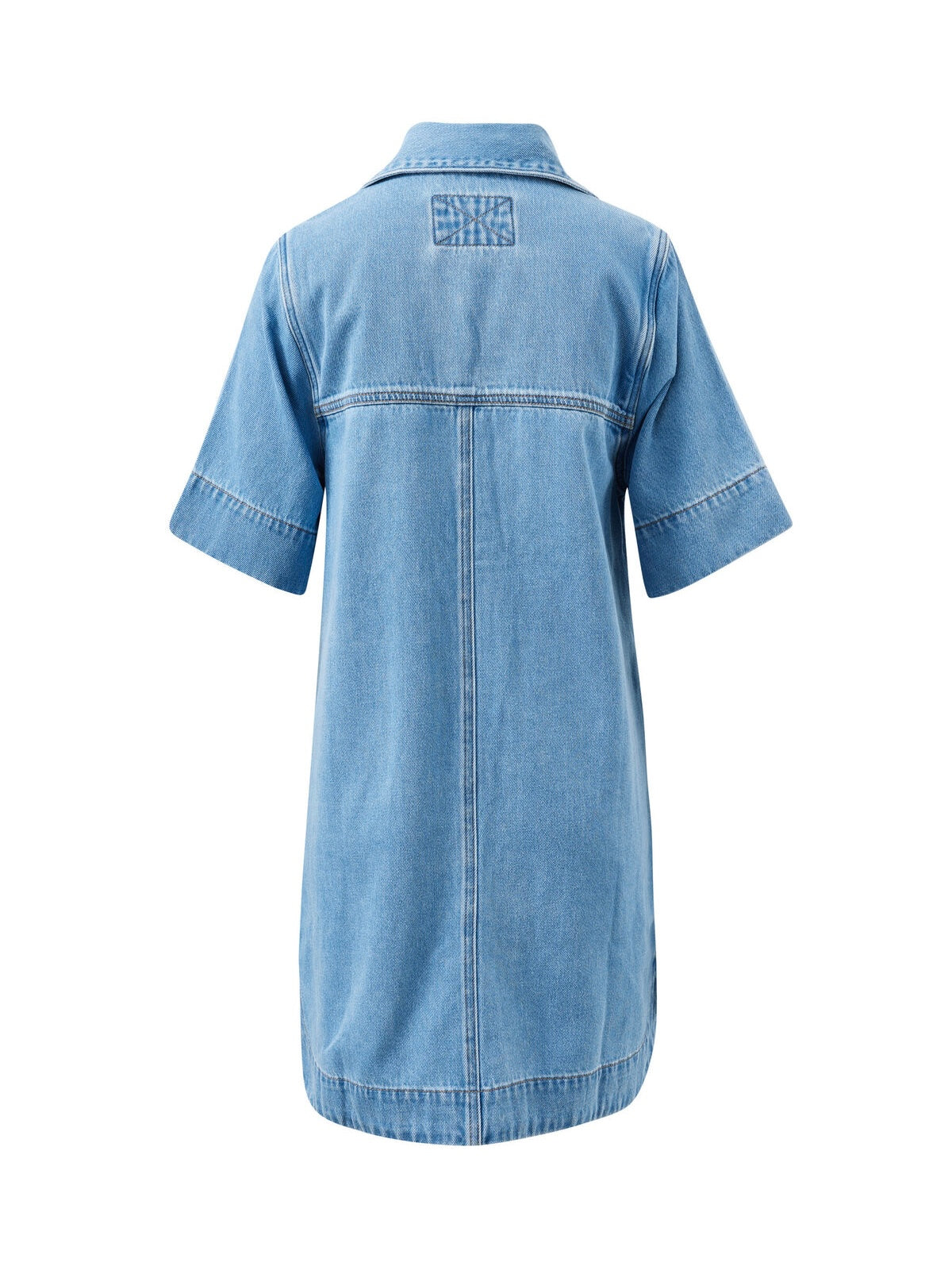 Bonnie Relaxed Shirt Dress - Vintage Blue