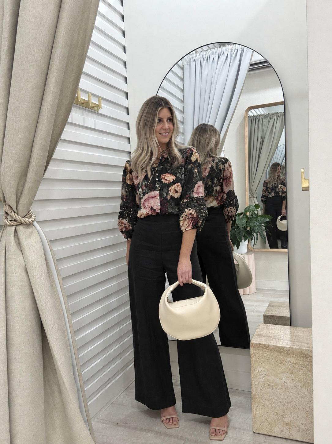 The Iris Shirt | Dark Floral