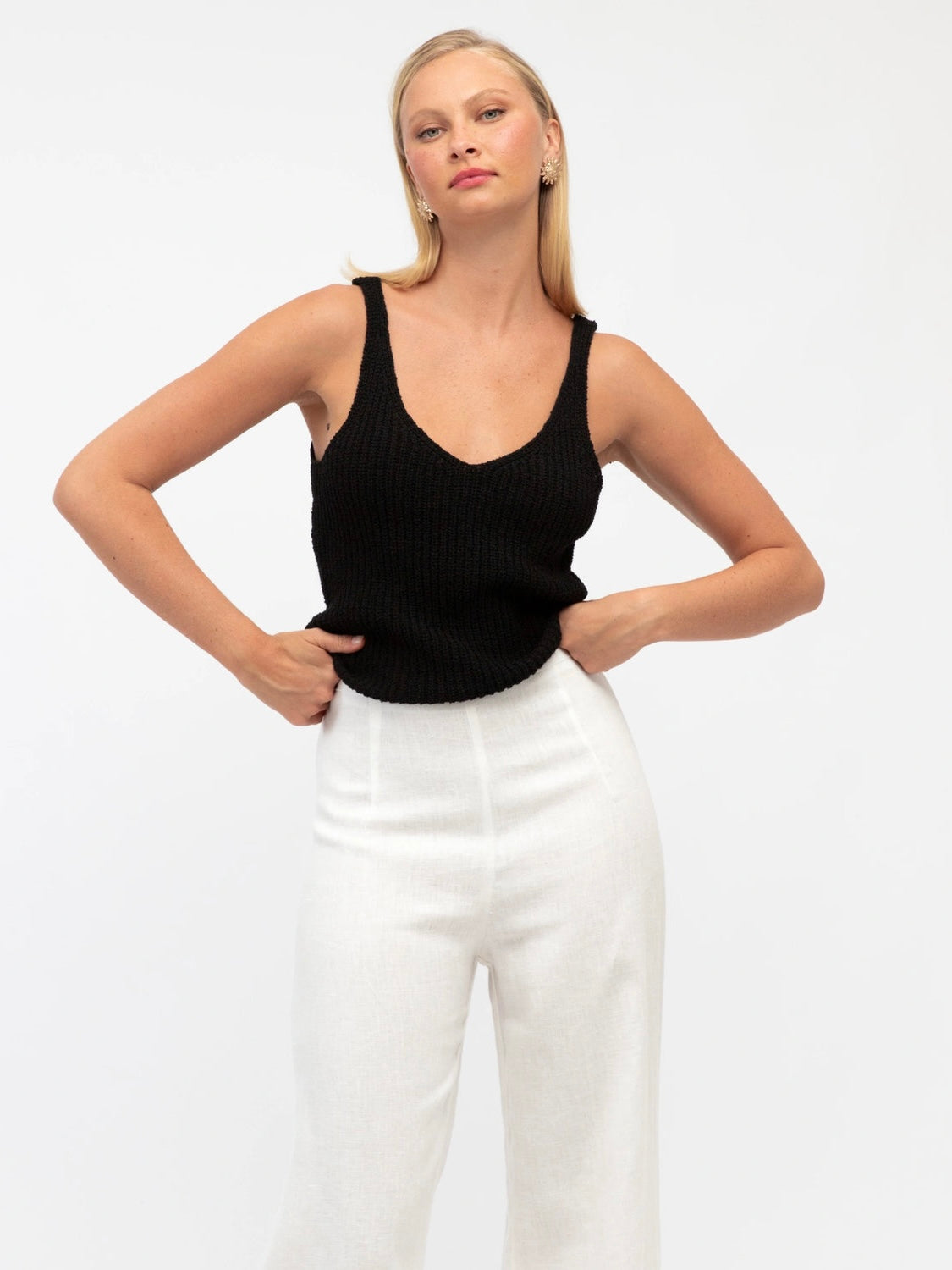 Luxe Linen Pants | White