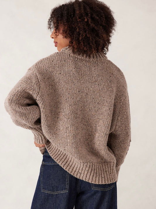 Ceres Life Lofty Knit Crew - Taupe