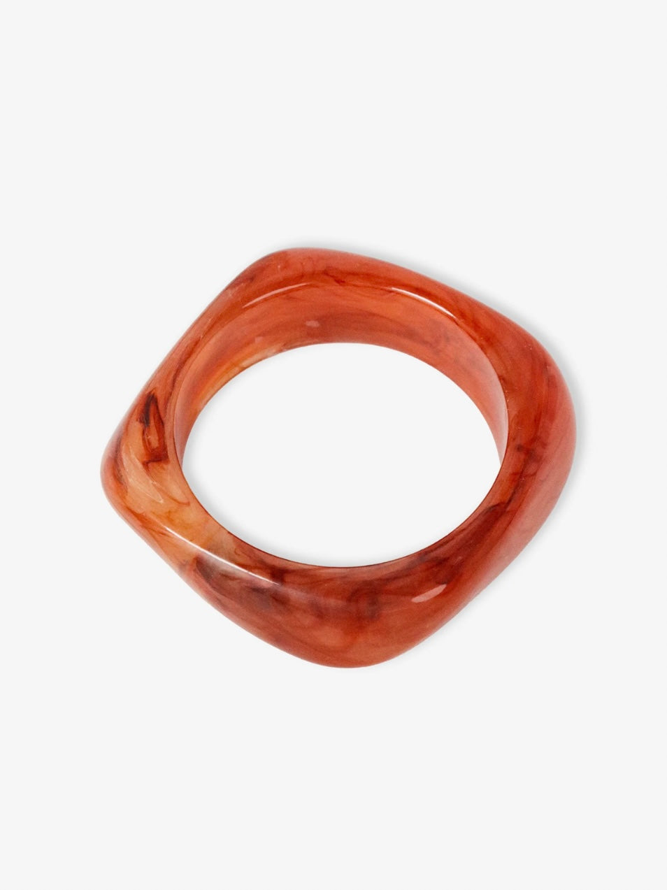 The Angular Cuff Bangle - Amber