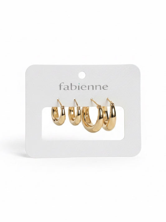 Penny Hoop Earrings Set