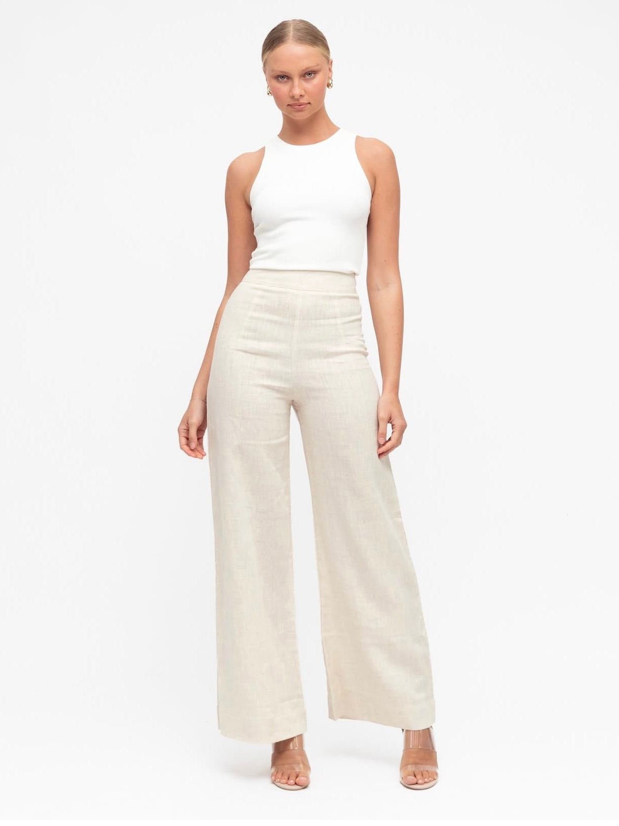 Luxe Linen Pants - Oatmeal