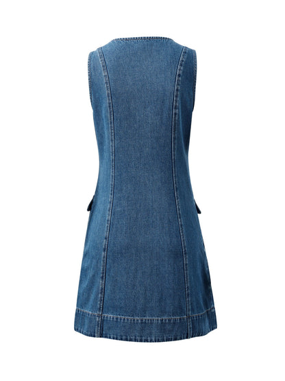 Taylor Denim Mini Dress | Fresh Indigo