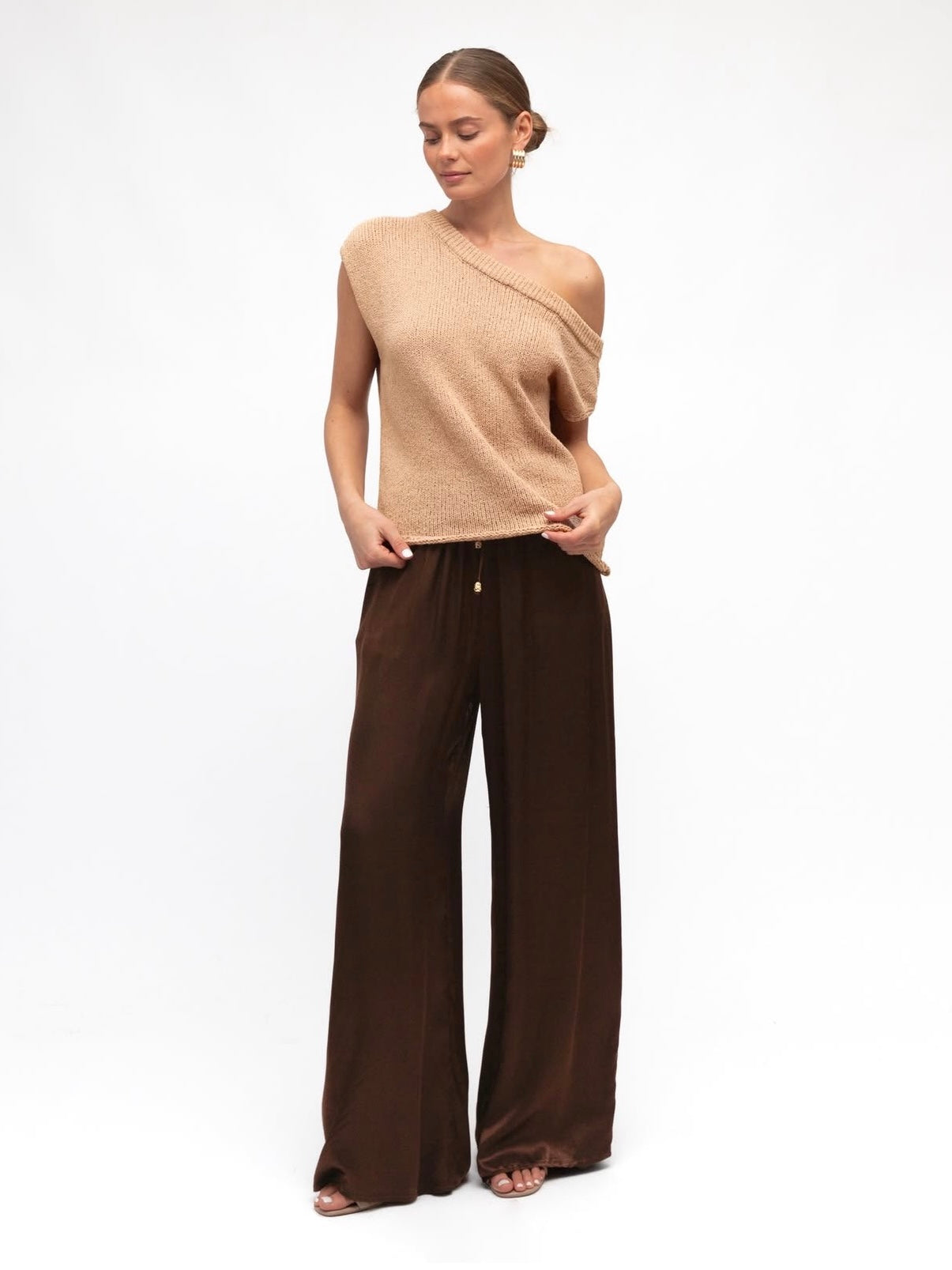 The Sienna Knit Top - Beige