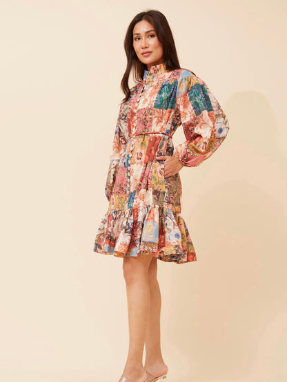 The Verona Patchwork Dress - Multicolour Floral