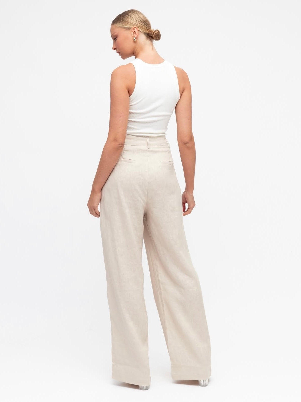 Luxe Linen Pants - Oatmeal