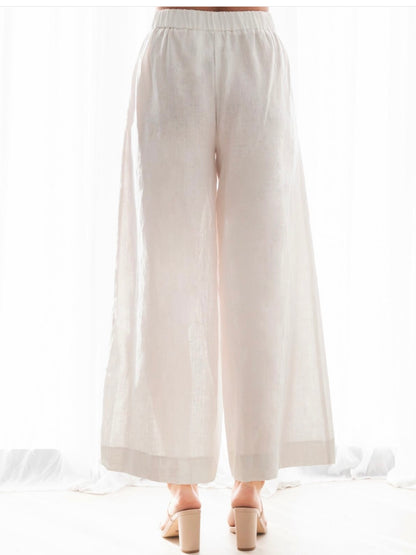 The Eve Linen Pants - White