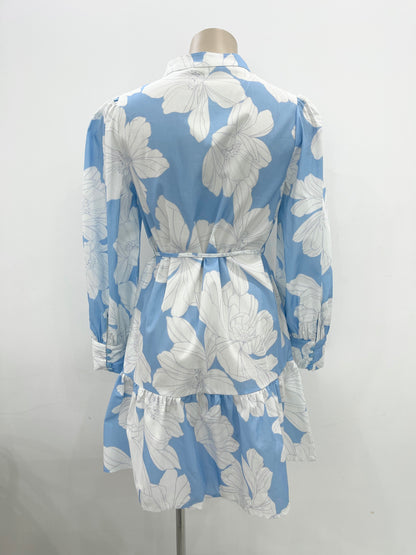 Mason Mini Dress - Blue Floral