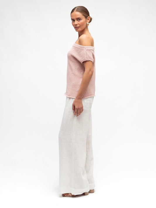 The Sienna Knit Top - Blush