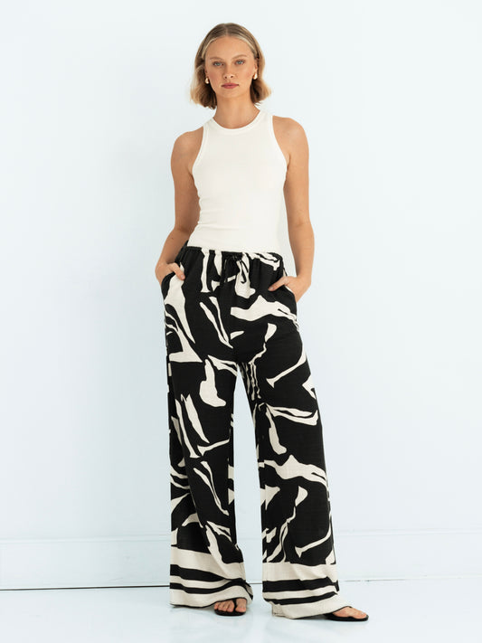 Ossia print long pants at Wanted and Wild