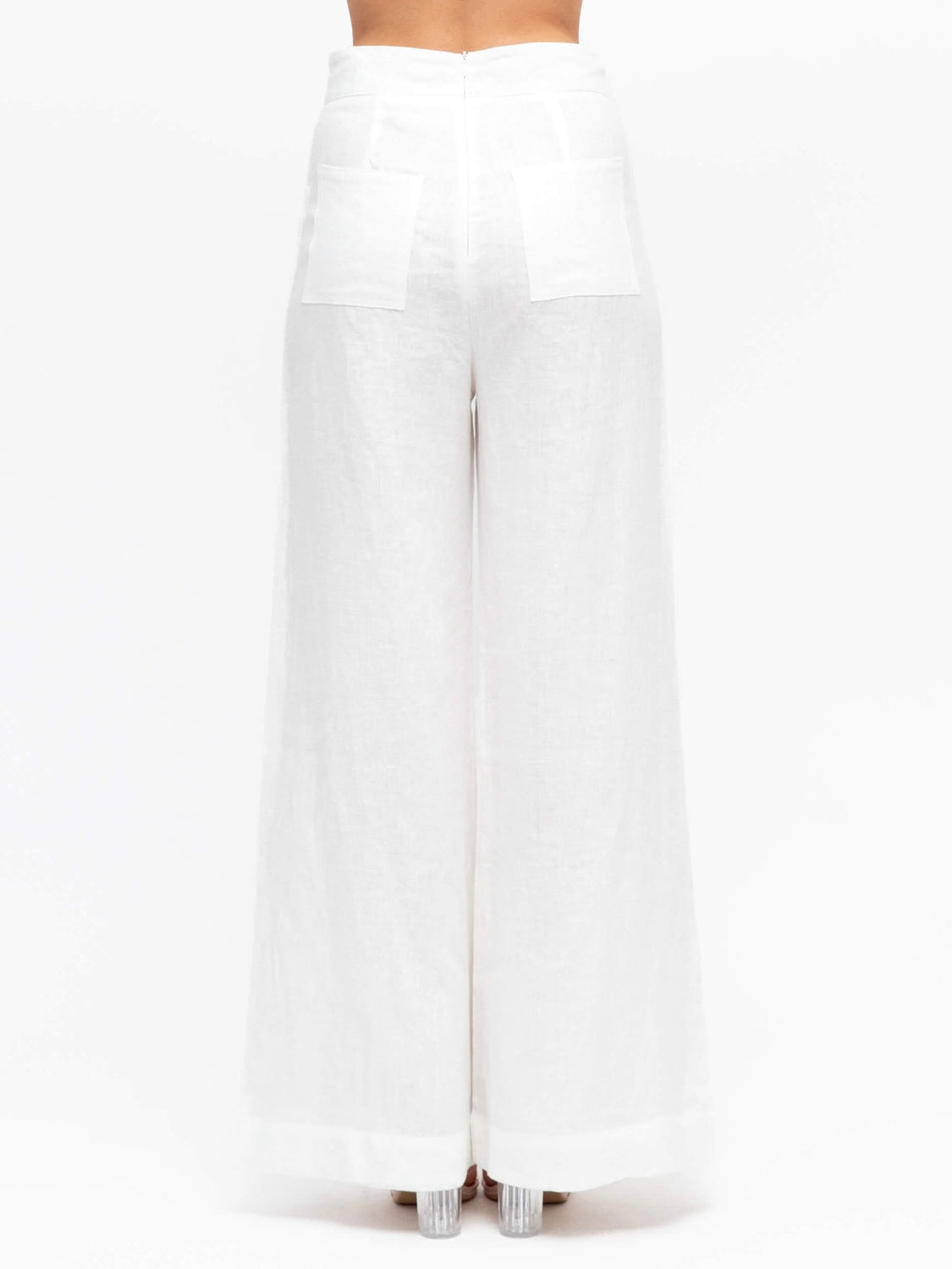 Luxe Linen Pants - White