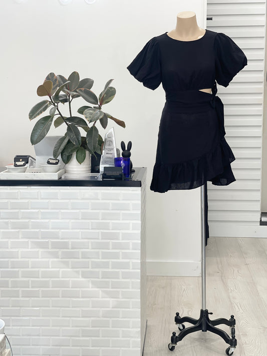 The April  Mini Dress - Black