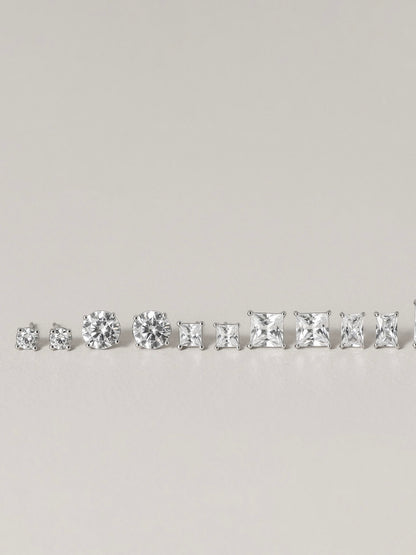 Danni Stud Earrings 4mm Round