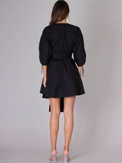 The Helen Mini Dress -  Black