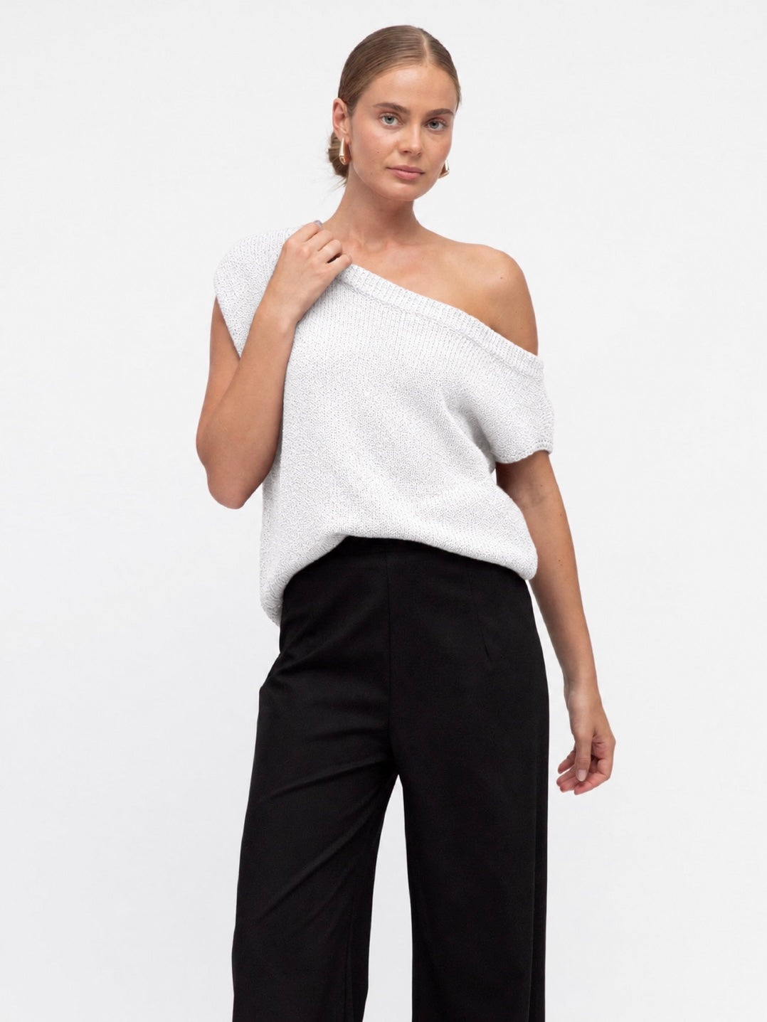 The Sienna Knit Top | White