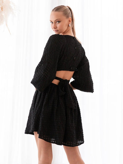 The Estelle Dress - Black Check