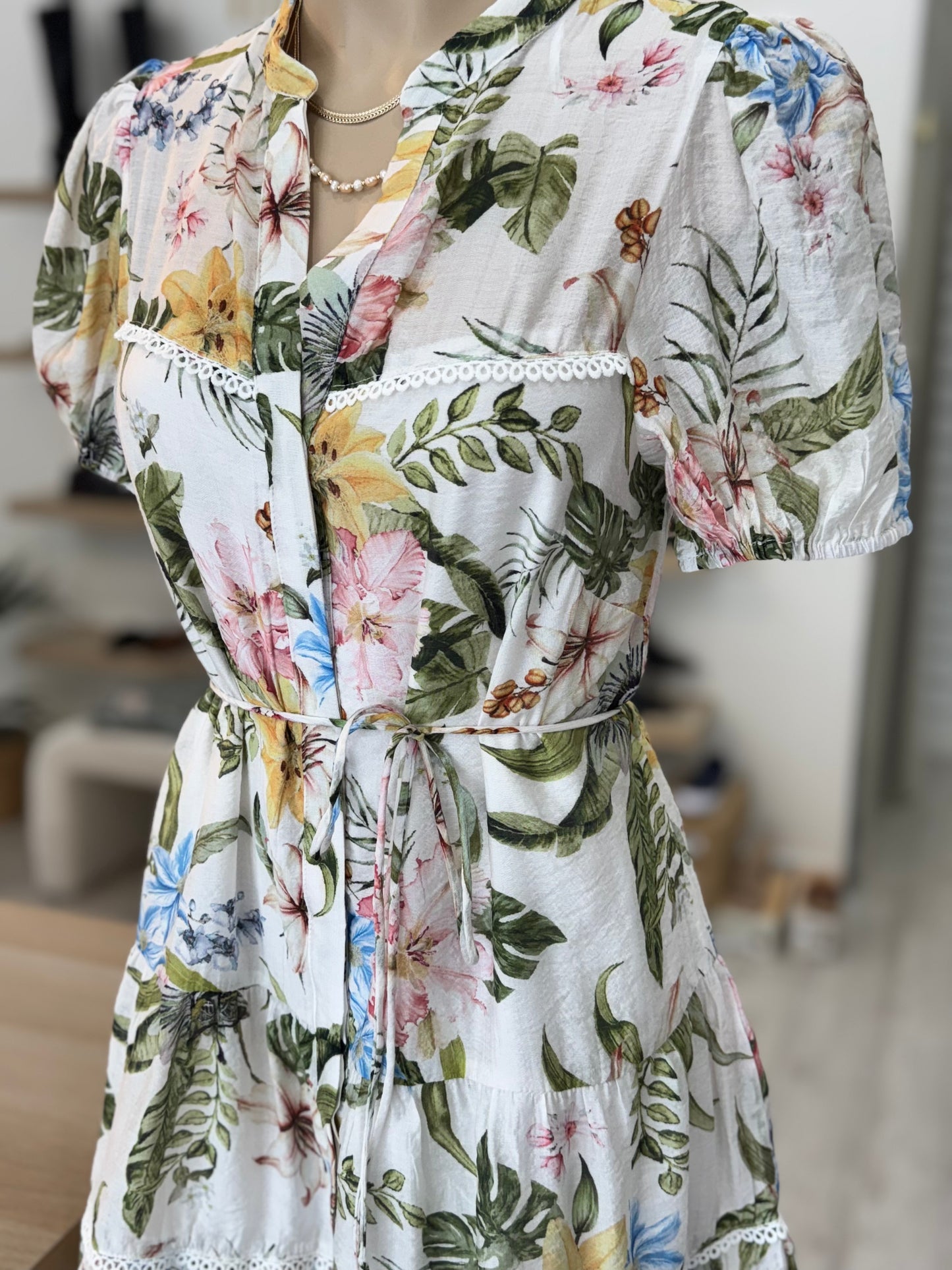 The Anna Dress - Lily Floral
