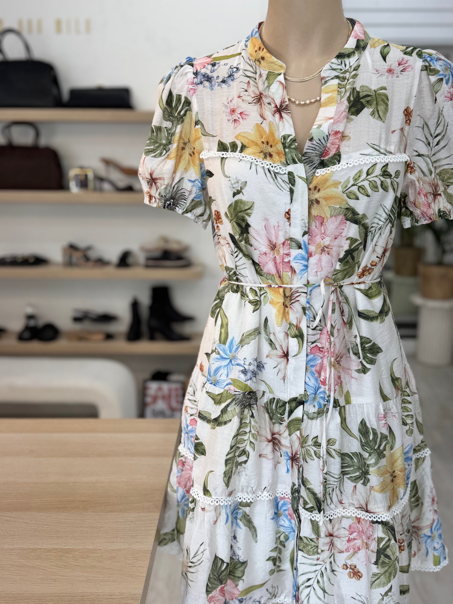 The Anna Dress - Lily Floral