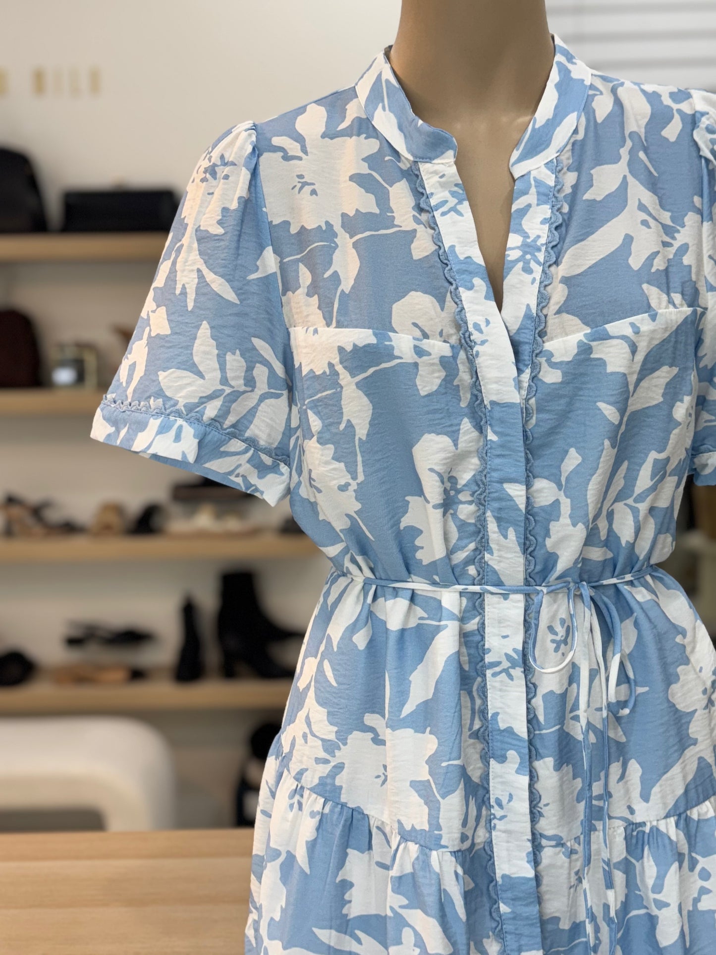 The Cara Dress - Sky Blue