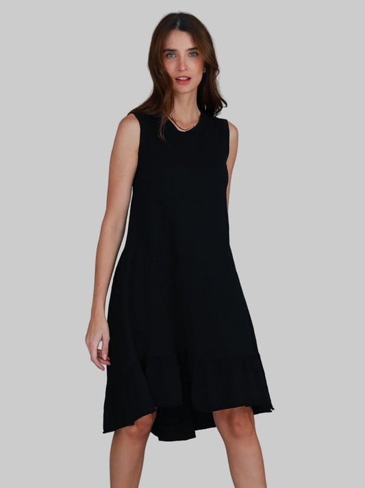 Hillary Tunic Dress - Black