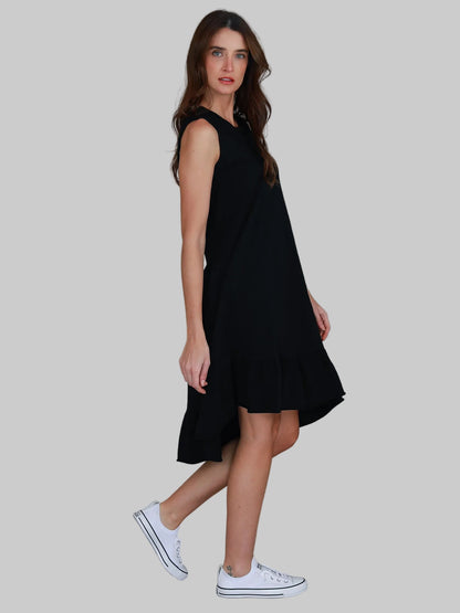 Hillary Tunic Dress - Black