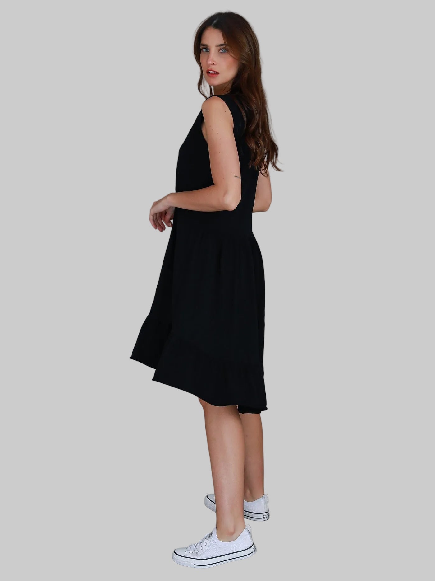 Hillary Tunic Dress - Black