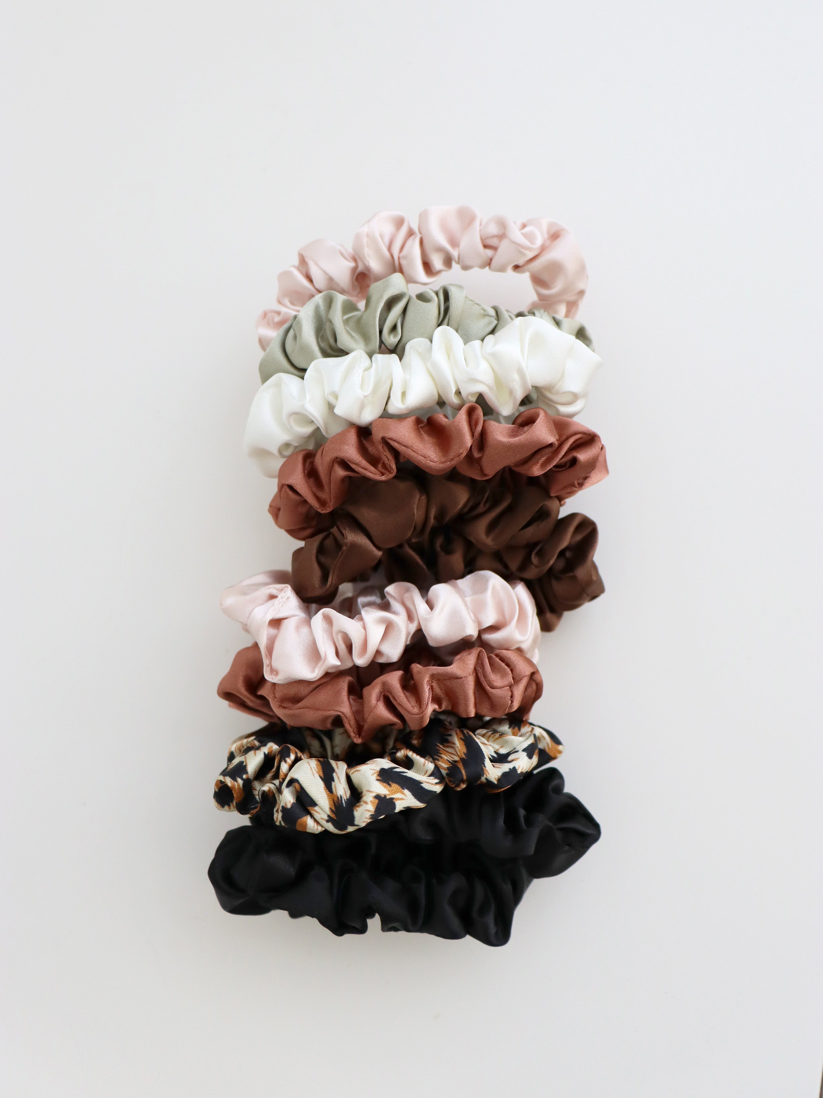 Mini Scrunchie 5 pack set - Leopard