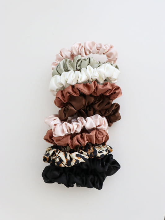 Mini Scrunchie 5 pack set - Leopard