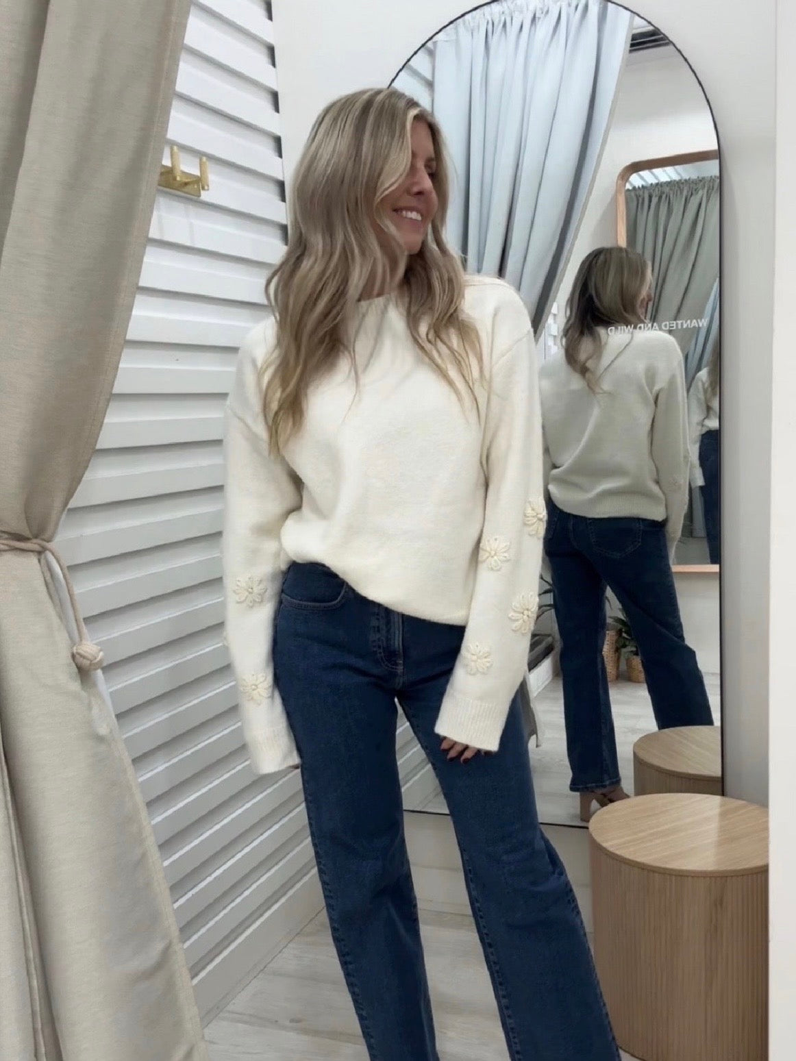 The Valentina Knit Jumper  - Cream