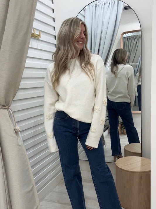 The Valentina Knit Jumper  - Cream