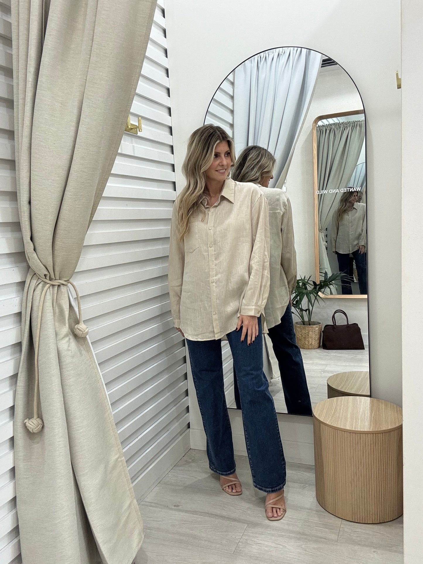 Atlas Oversized Shirt - Oatmeal