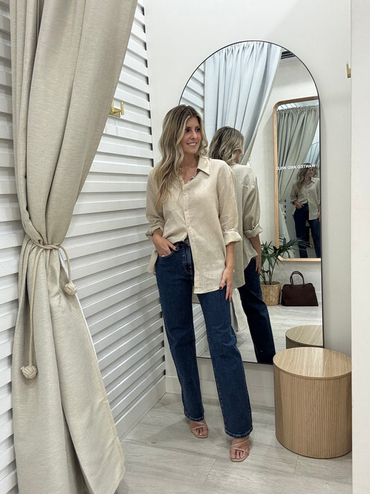 Atlas Oversized Shirt - Oatmeal