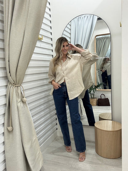 Atlas Oversized Shirt - Oatmeal