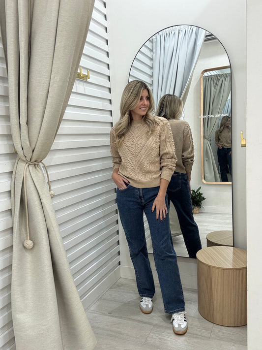 The Élodie Cloud Knit - Beige