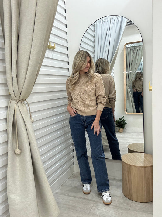 The Élodie Cloud Knit - Beige