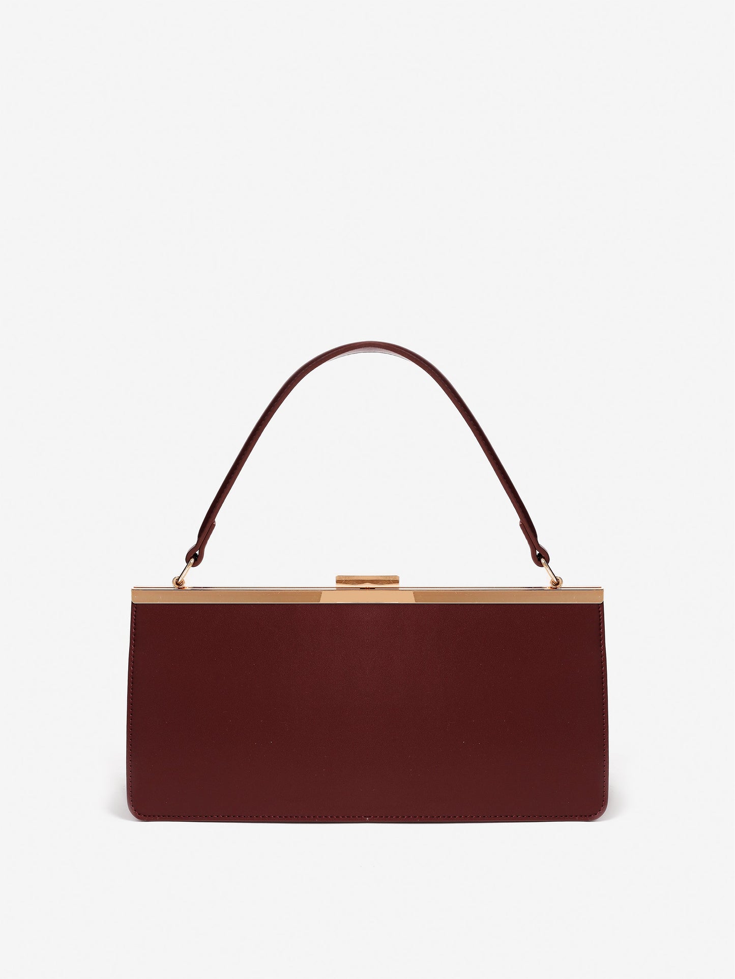 Solene Top Handle Bag - Burgundy