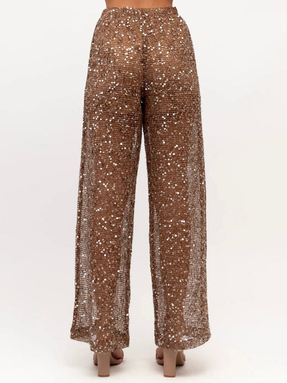 The Stardust Pants | Cocoa Sequin