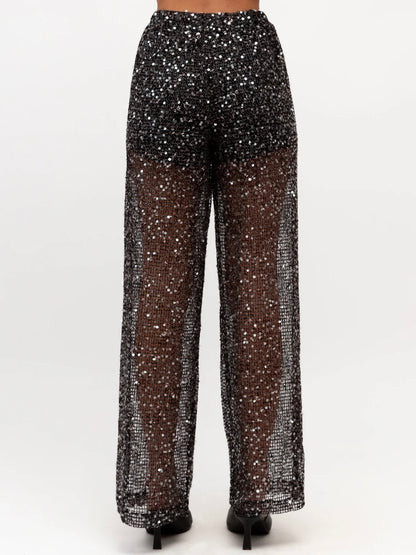 The Stardust Pants | Black Sequin