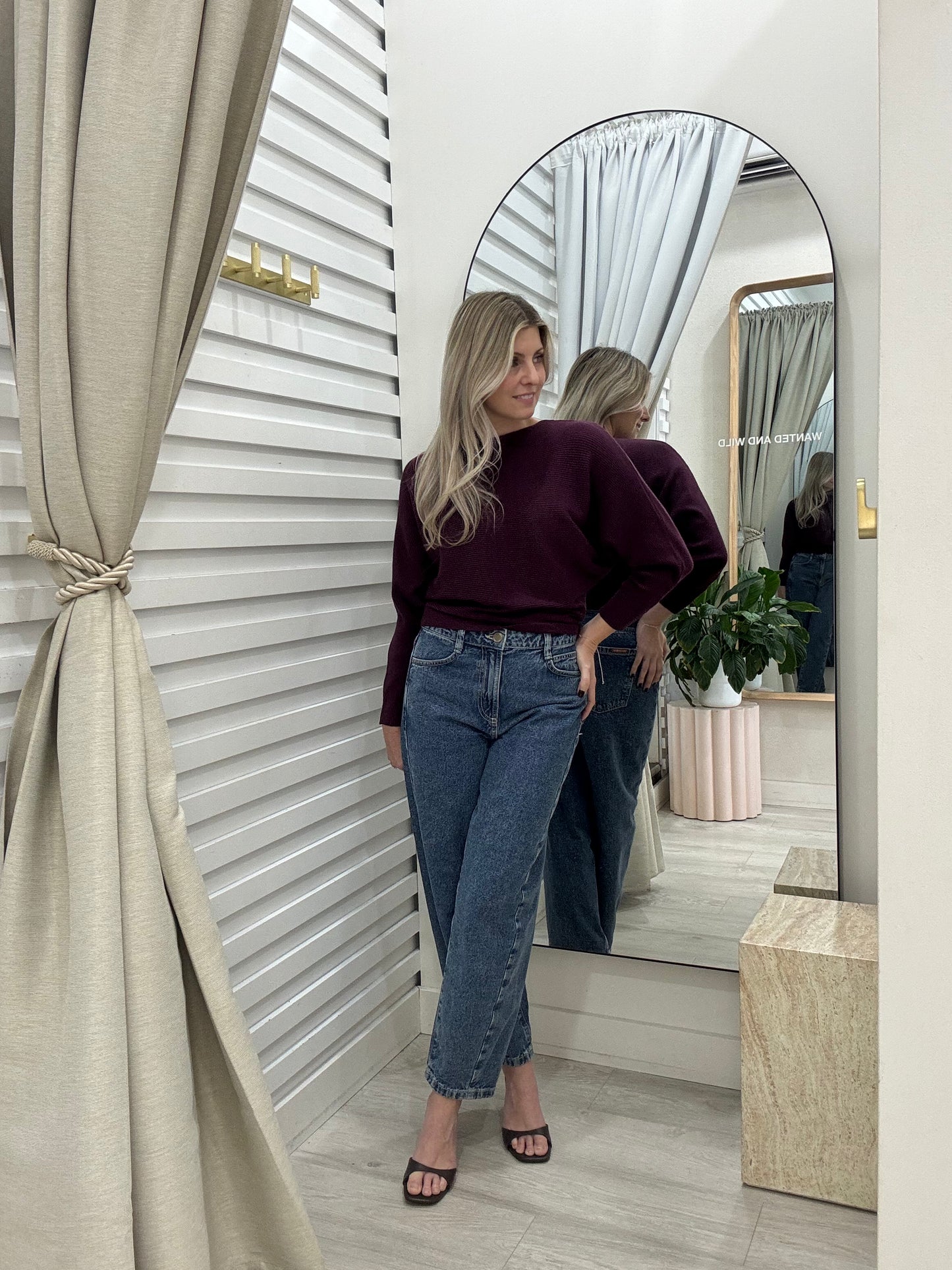 The Montana Knit Jumper | Dark Plum